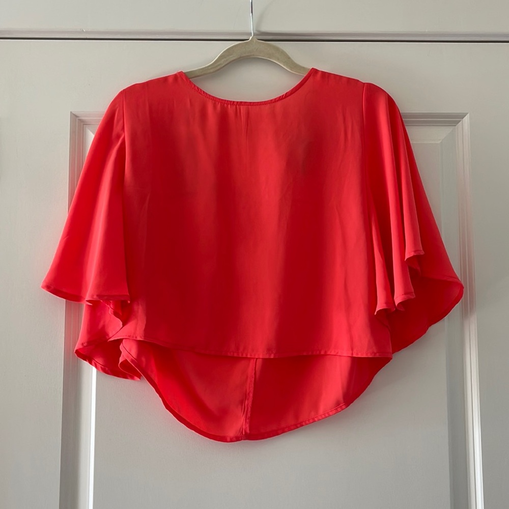 Forever 21 Crop High Low Top